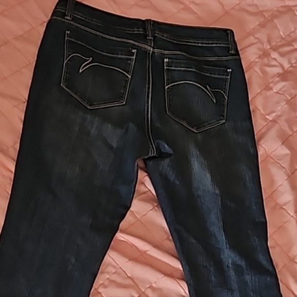 8 2009Gloria Vanderbilt Glenna in indigo  dark wash embroidered rare find - Picture 7 of 11